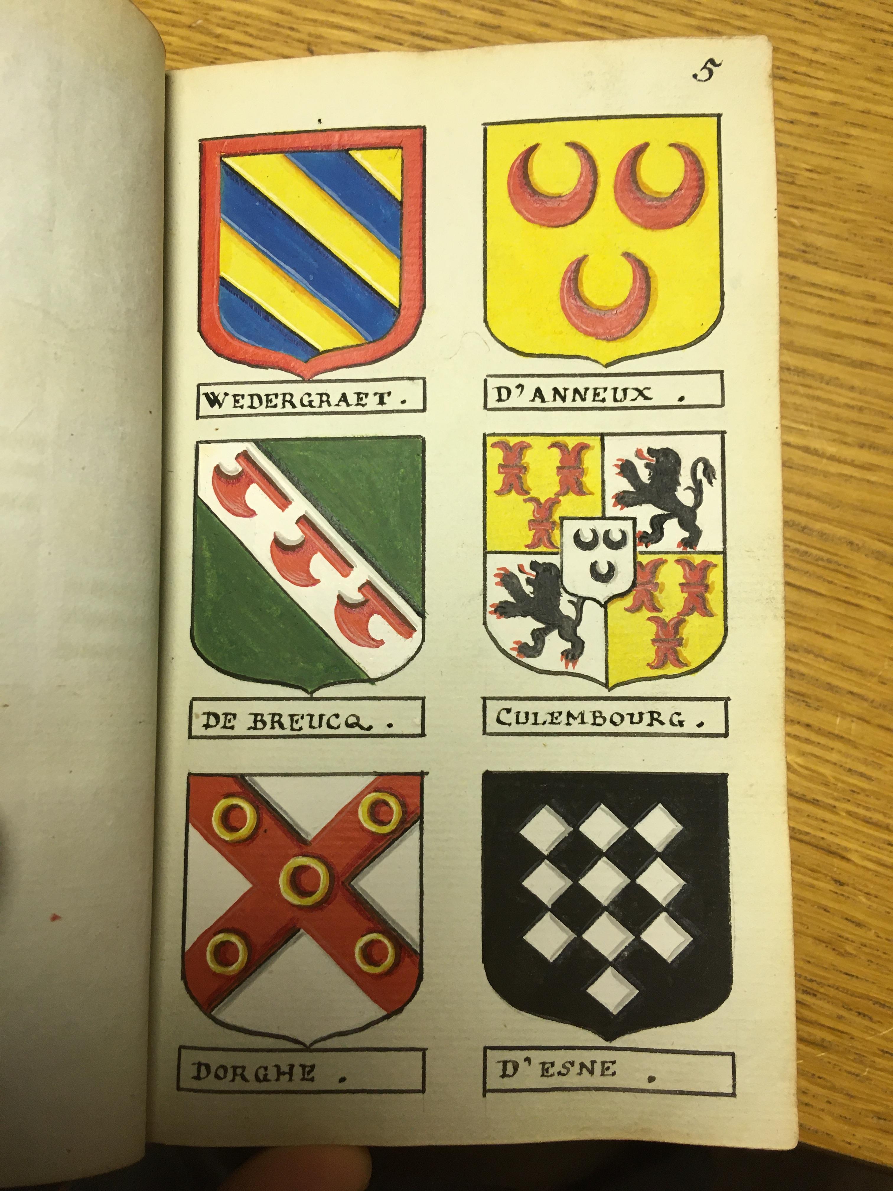 Heraldry. A volume containing 948 very finely hand-painted continental armorials, c. 1770 - Image 20 of 30