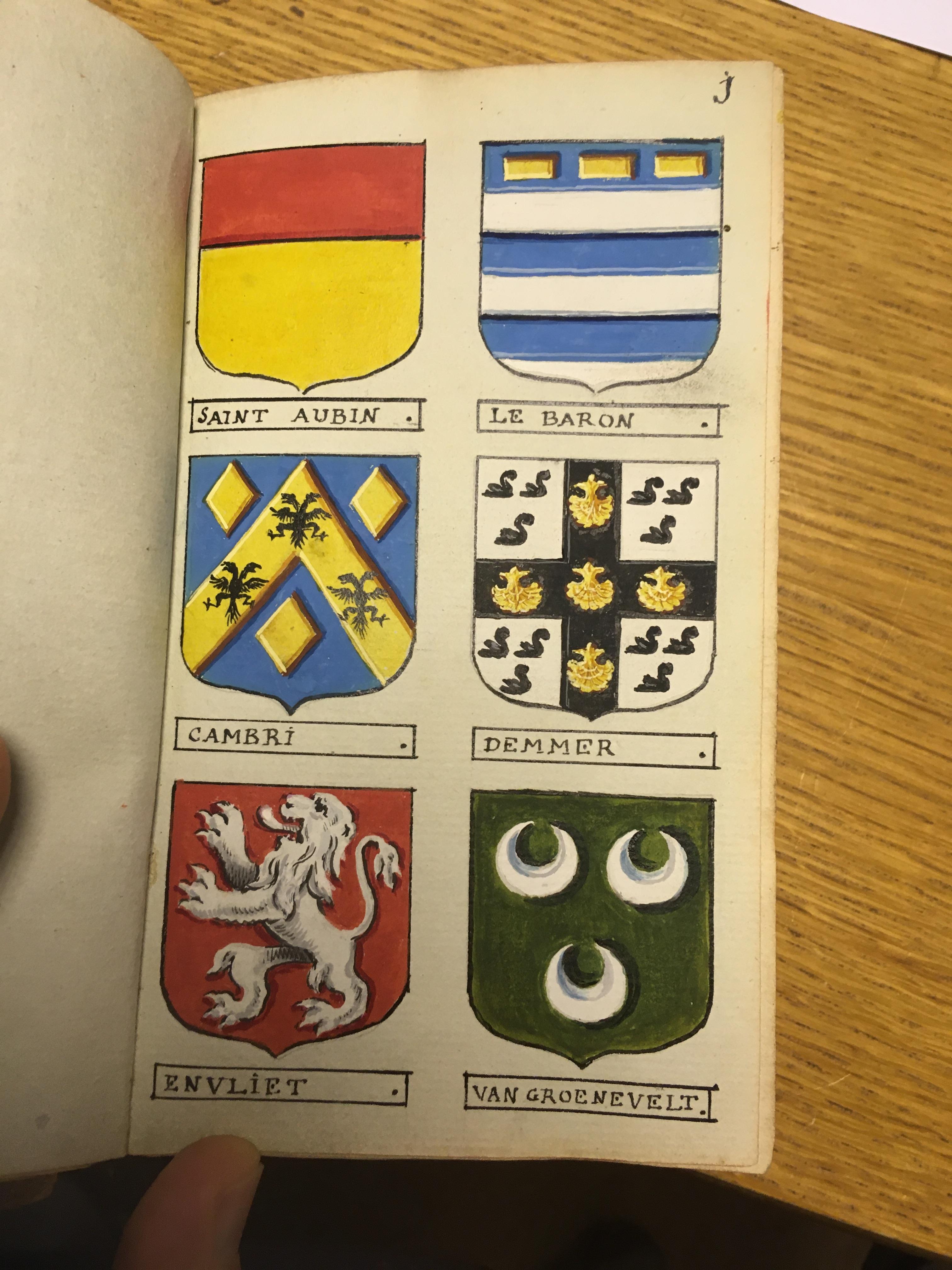 Heraldry. A volume containing 948 very finely hand-painted continental armorials, c. 1770 - Image 24 of 30