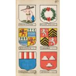 Heraldry. A volume containing 948 very finely hand-painted continental armorials, c. 1770