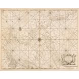 Collins (Captain Greenville). Six sea charts, circa 1700