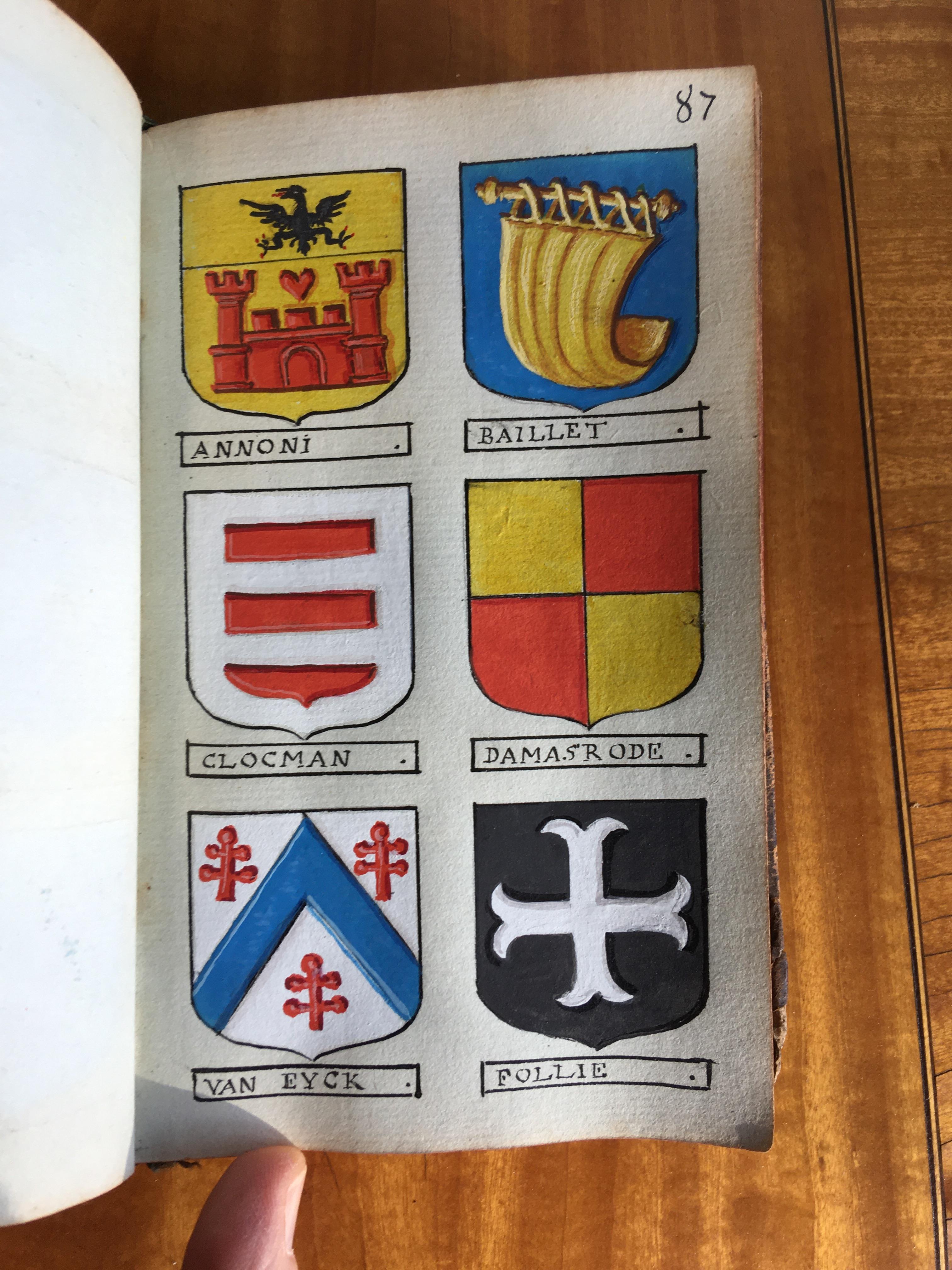 Heraldry. A volume containing 948 very finely hand-painted continental armorials, c. 1770 - Image 6 of 30