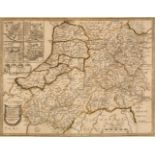 West Wales. Saxton (Christopher & Lea Philip), Radnor, Breknoke, Cardigan..., 1689