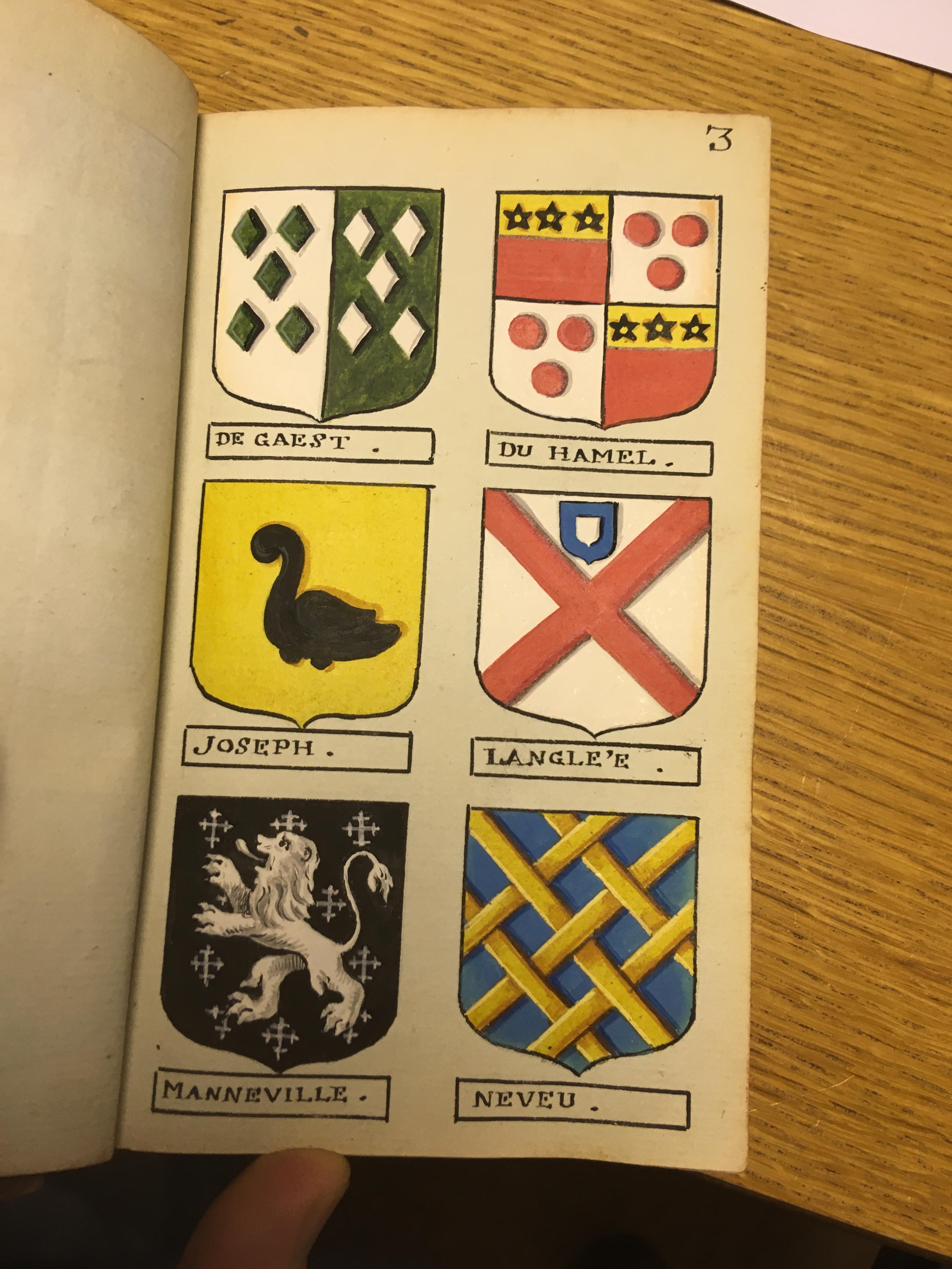 Heraldry. A volume containing 948 very finely hand-painted continental armorials, c. 1770 - Image 22 of 30