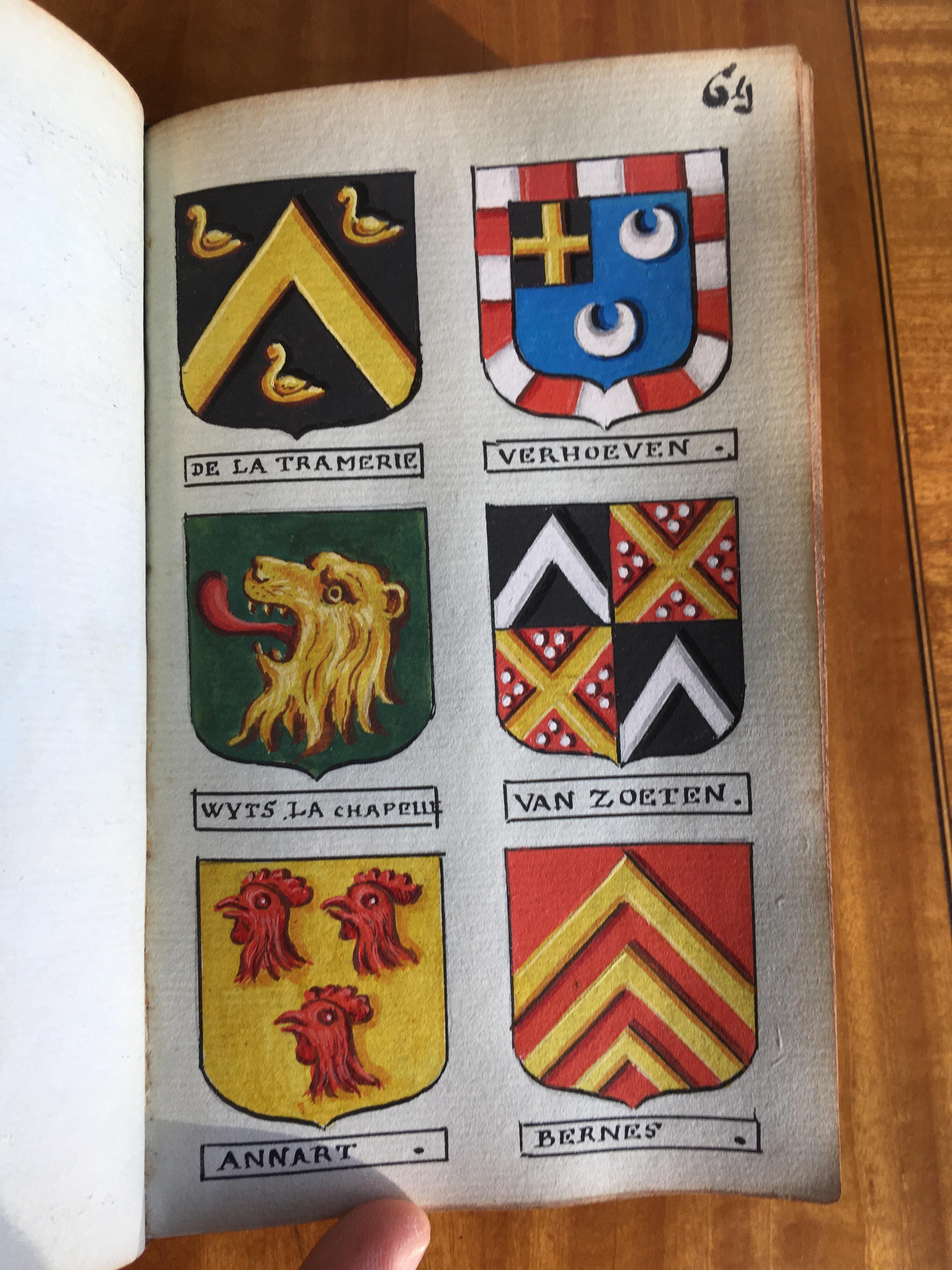 Heraldry. A volume containing 948 very finely hand-painted continental armorials, c. 1770 - Image 9 of 30