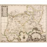 British County Maps. A collection of nine maps, mostly 17th century