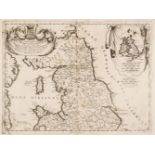 England & Wales. Coronelli (V. M.), Two sheet map of England & Wales, circa 1697