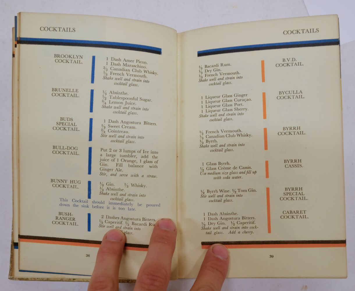 Craddock (Harry). The Savoy Cocktail Book, 1st edition, Constable & Co., 1930 - Image 7 of 7