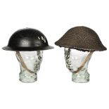 ARP. WWII Wardens helmet and one other helmet