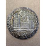 Edward VIII investiture silver medal