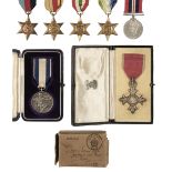 Lloyd's Medal for Bravery. A WWII MBE group