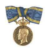 Sweden. Medal of Merit, gold