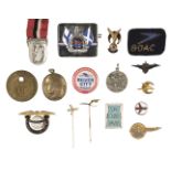 Aviation Badges. BOAC, Pan Am, KLM and others