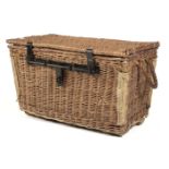 Drop Basket. A WWIII "C Type" parachute wicker basket