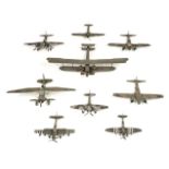 Model Aircraft. A large collection of kit built model aircraft