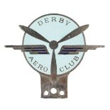 Derby Aero Club. A pre-war member’s car badge, c.1930s