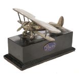 Bristol Aeroplane Company. A fine presentation model of a Bristol “Bulldog” aeroplane, c. 1930