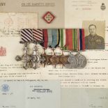 RAF. WWII '1940' DFC and '1942' AFC group to Wing Commander N.B. Hallmark