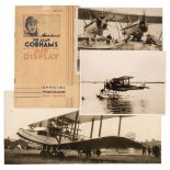 Cobham (Alan, 1894-1973). An archive of scrap albums, photographs and ephemera