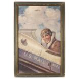 American School. U.S. Mail circa 1920s, oil on canvas