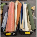 Bookcloth. A large selection of rolls of bookcloth & buckrams etc.