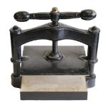 Bookpress. A cast iron bookpress