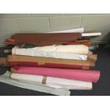 Bookcloth. A selection of 18 rolls of bookcloth & buckrams etc.