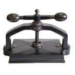 Bookpress. A cast iron bookpress