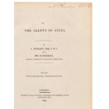 Faraday (Michael). On the Alloys of Steel, 1st separate edition, signed by the author, 1822