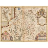 Maps. Speed (John), The Countie of Westmorland and Kendale the Cheif Towne..., 1676