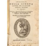 Specchio Della Lingua Latina di Giovan Andrea Grifoni da Pesaro, Venice: Batista Mammello, 1564,