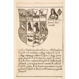 Blome (Richard). Armoriall Cards, [1675]