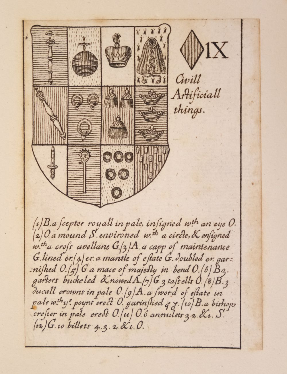 Blome (Richard). Armoriall Cards, [1675] - Image 41 of 58