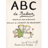 De Brunhoff (Jean). ABC de Babar, signed by the author, New York: Random House, 1995
