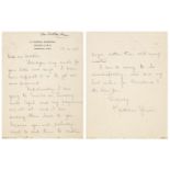 Ferrier (Kathleen, 1912-1953). Autograph Letter Signed, 17 December 1949