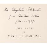 Potter (Beatrix). The Tale of Mrs. Tittlemouse, later edition, [after 1918], inscribed by author