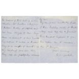 Gaskell (Elizabeth Cleghorn, 1810-1865). Autograph Letter Signed, ‘E. C. Gaskell’