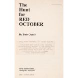 Clancy (Tom). The Hunt For Red October, Advanced Proof, Annapolis: Naval Institute Press, 1984