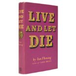 Fleming (Ian). Live and Let Die, 1st edition, 2nd issue dust jacket, London: Jonathan Cape, 1954