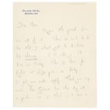 Greene (Graham, 1904-1991). Autograph Letter Signed, 'Graham Greene', no date, circa 1960s