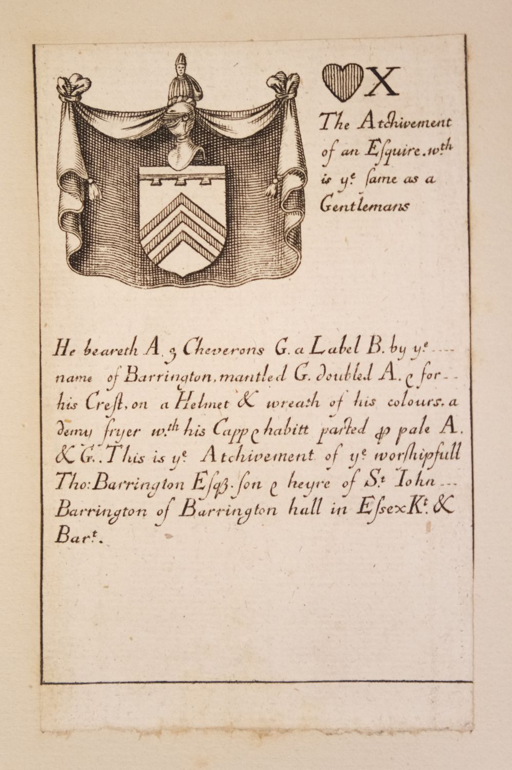 Blome (Richard). Armoriall Cards, [1675] - Image 55 of 58