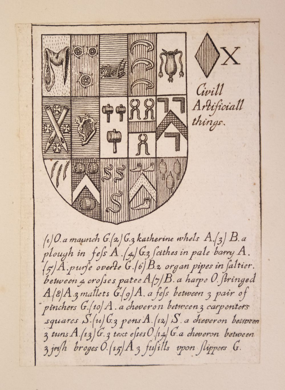 Blome (Richard). Armoriall Cards, [1675] - Image 42 of 58