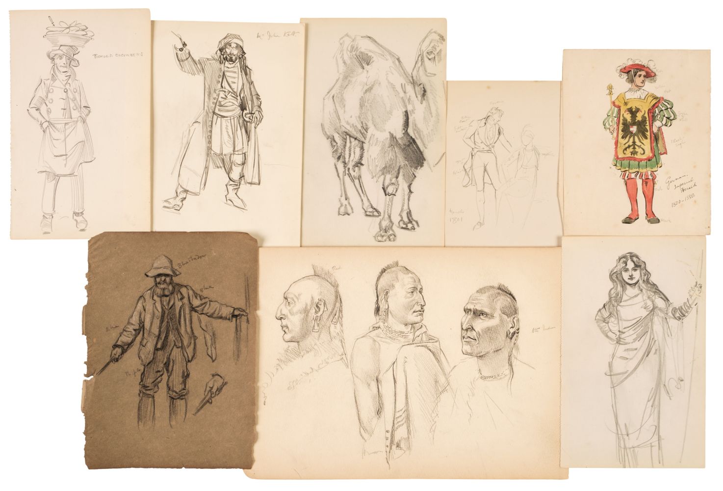 Brock (Henry Matthew, 1875-1960). A large collection of original drawings and sketches