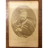 Garibaldi (Giuseppe Maria, 1807-1882). Signed cabinet card photograph, circa 1866