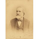 Verdi (Giuseppe, 1813-1901). Signed cabinet card photograph, G. Ricordi & Co., 1889