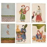 Indian mica paintings. A transformation game, mid 19th century