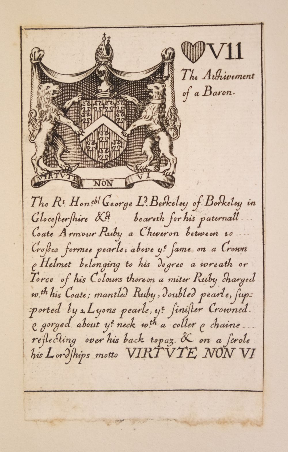 Blome (Richard). Armoriall Cards, [1675] - Image 52 of 58