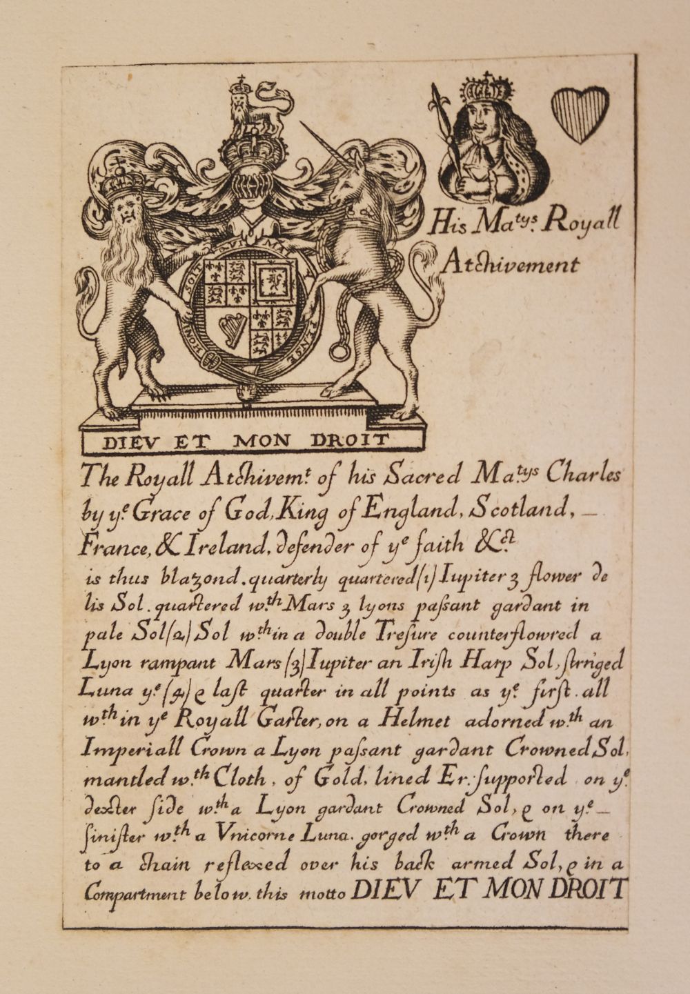 Blome (Richard). Armoriall Cards, [1675] - Image 58 of 58