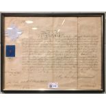 Victoria (Queen of Great Britain & Ireland, 1819-1901). Document signed, St James's, 26 January
