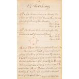 Manuscript. Rules for the game of whist, circa 1820s