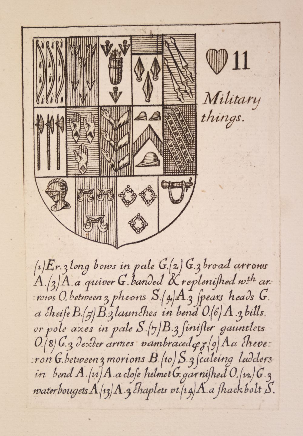 Blome (Richard). Armoriall Cards, [1675] - Image 47 of 58